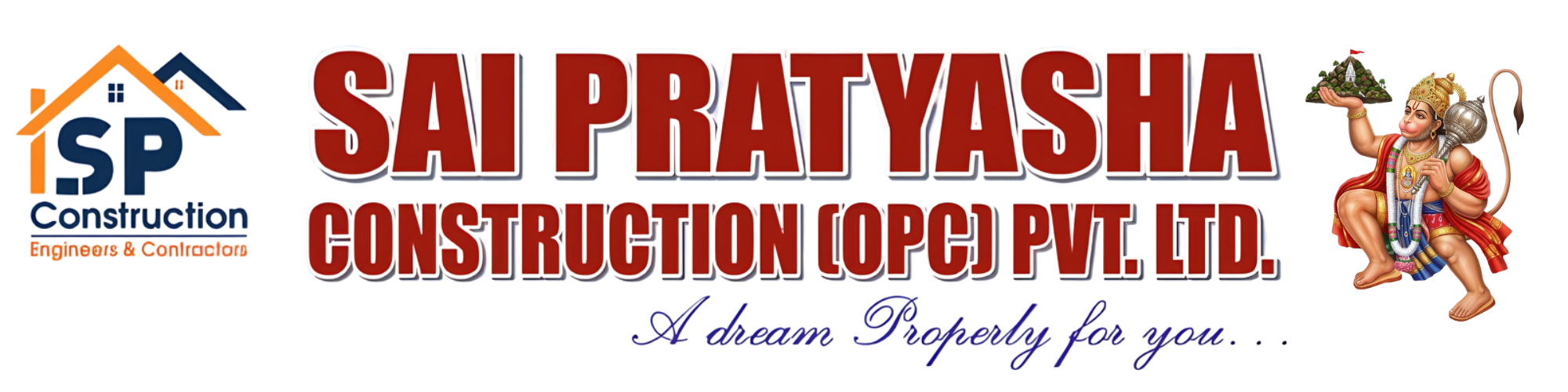 Sai Pratyasha Construction Logo